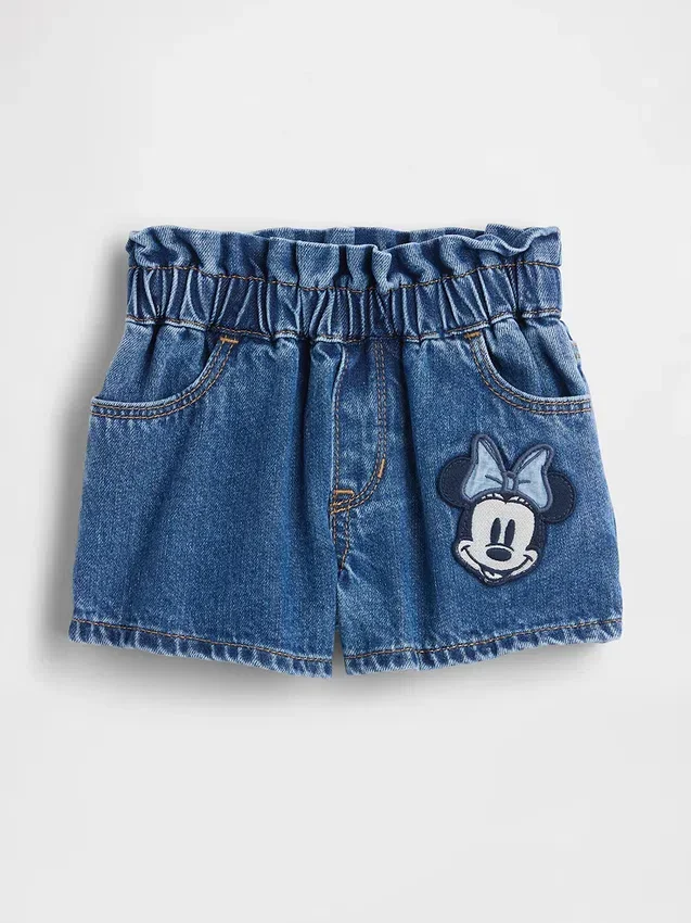 Gap × Disney Bebek & Yürümeye Başlayan Çocuk Stride Denim Şortlar