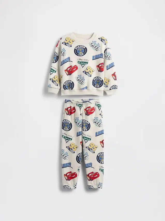 Gap × Disney Bebek & Yürümeye Başlayan Çocuk Vintagesoft Cars Sweatshirt Seti