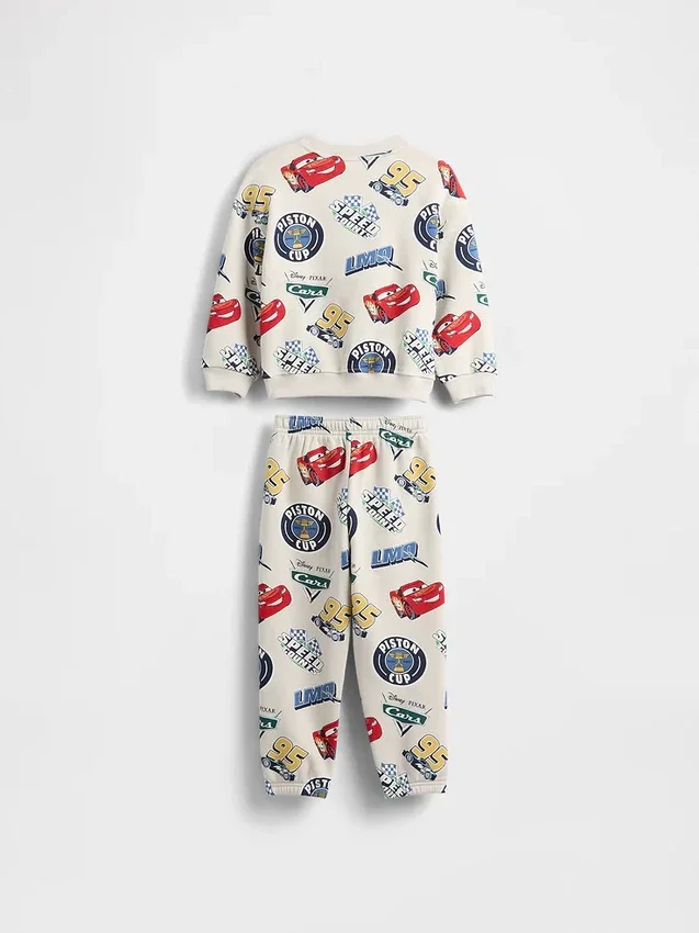 Gap × Disney Bebek & Yürümeye Başlayan Çocuk Vintagesoft Cars Sweatshirt Seti