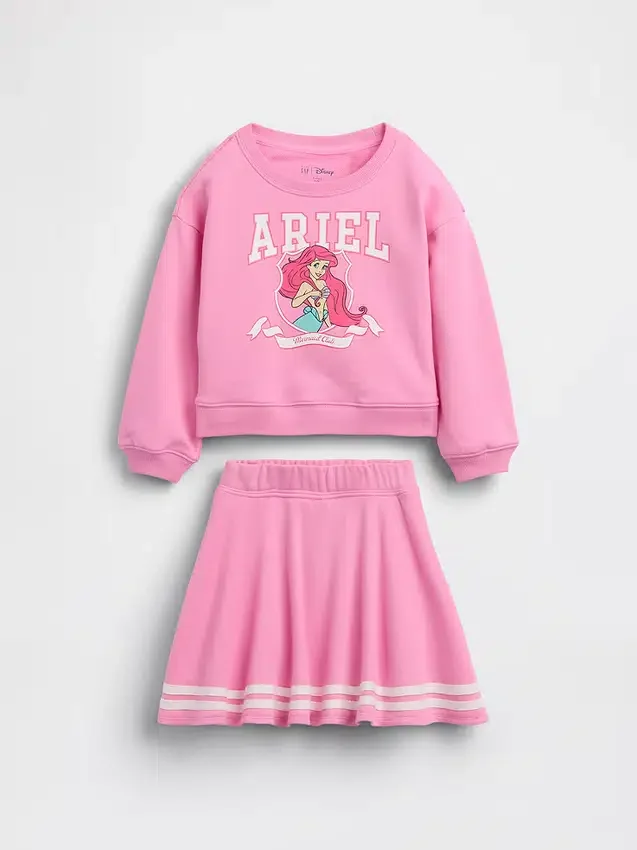 Gap × Disney Bebek & Yürümeye Başlayan Çocuk Vintagesoft Havlu Kumaş Etek-Şort Kombin Seti