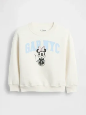 Gap × Disney Bebek & Yürümeye Başlayan Çocuk Vintagesoft Nyc Logolu Sweatshirt