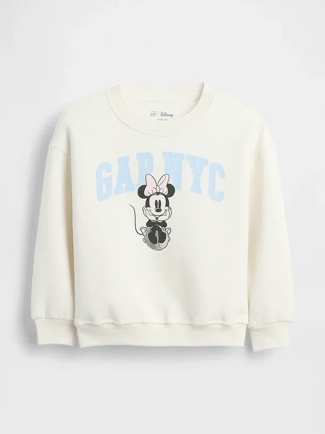 Gap × Disney Bebek & Yürümeye Başlayan Çocuk Vintagesoft Nyc Logolu Sweatshirt