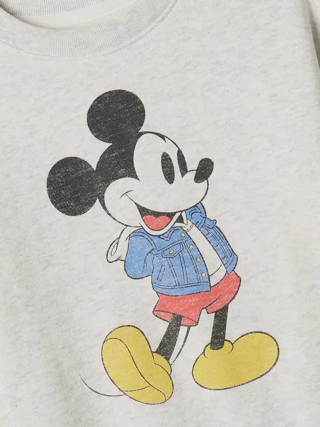 GAP × Disney Bebek & Yürümeye Başlayan Çocuk Vintagesoft Sweatshirt