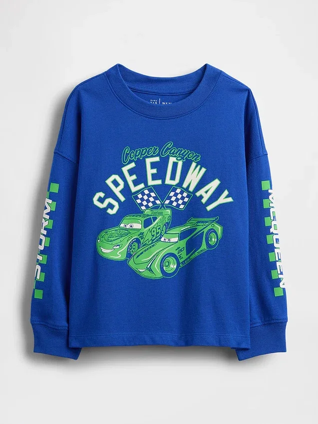 Gap × Disney Bebek & Yürümeye Başlayan Çocuklar İçin Cars Desenli Tişört