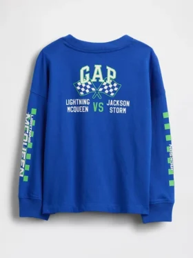 Gap × Disney Bebek & Yürümeye Başlayan Çocuklar İçin Cars Desenli Tişört