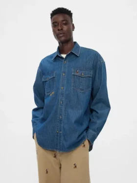 GAP × Disney Denim Western Gömlek