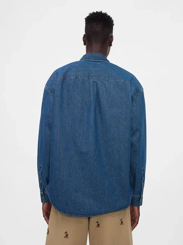 GAP × Disney Denim Western Gömlek