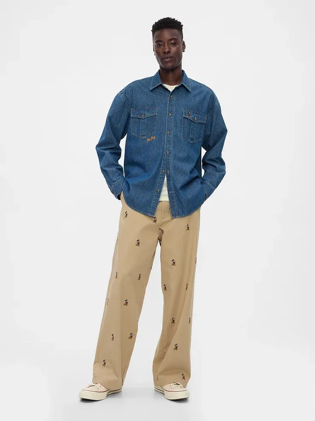 GAP × Disney Denim Western Gömlek