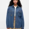 GAP × Disney Denim Western Gömlek