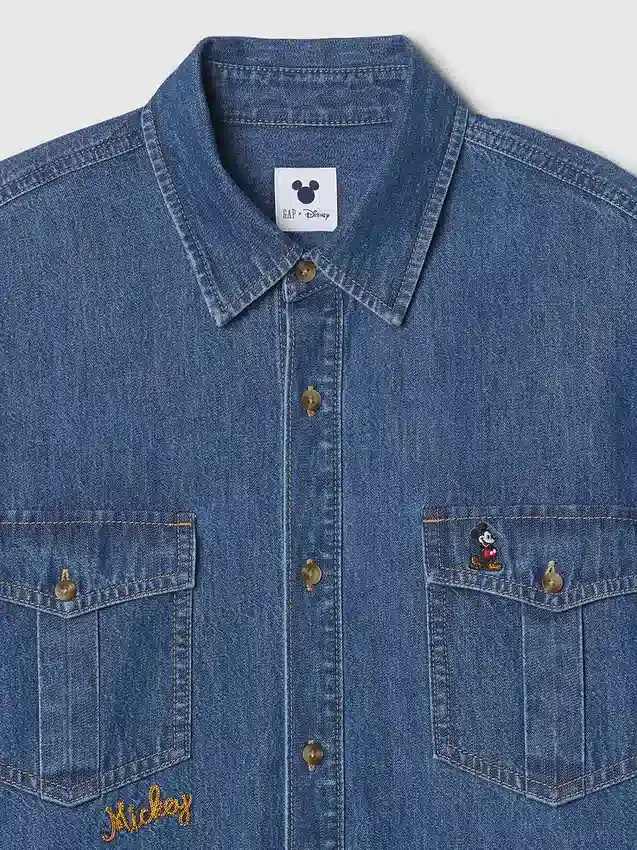 GAP × Disney Denim Western Gömlek
