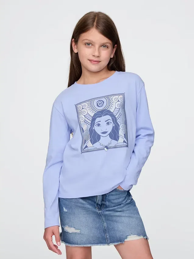 Gap × Disney Çocuk Moana Grafik Tişört