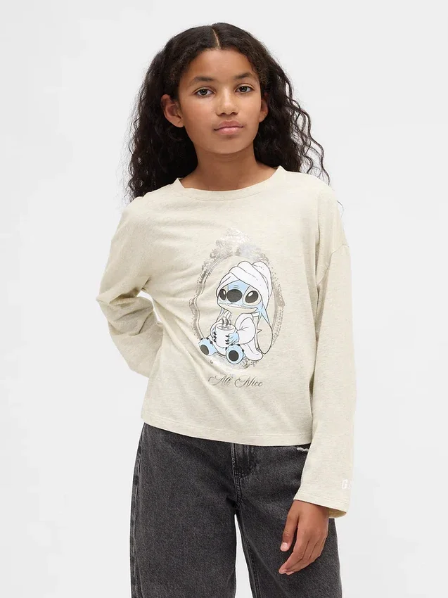 Gap × Disney Çocuk Oversized Grafik Tişört