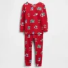 GAP × Disney Çocuk ve Bebek Organik Fırçalanmış Pamuklu Tatil Pijama Seti