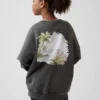 GAP × Disney Çocuk Vintagesoft Oversized Sweatshirt