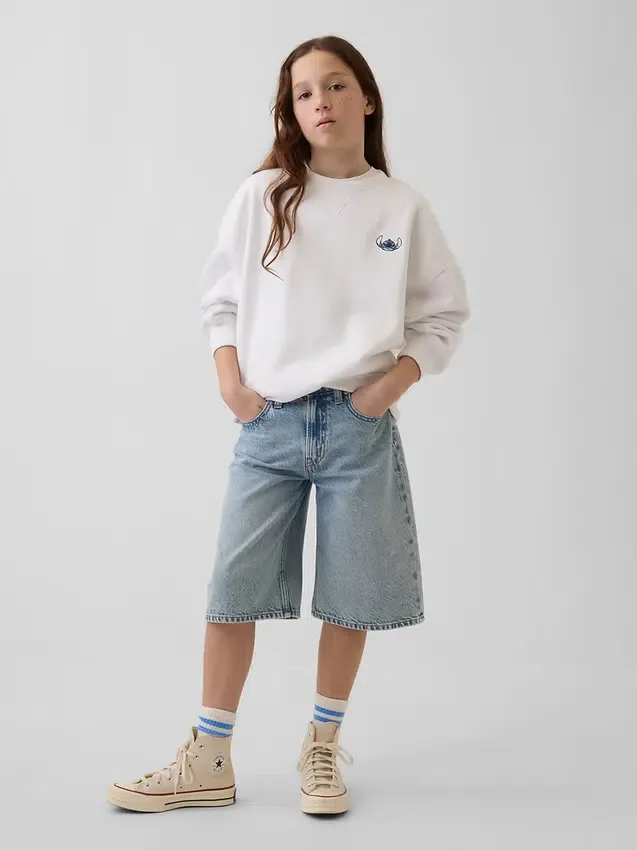 GAP × Disney Çocuk Vintagesoft Oversized Sweatshirt