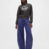 GAP × Disney Tim Burton'ın Noel Öncesi Kabusu Ağır Katlı Kurukafa Sweatshirt