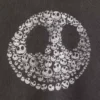 GAP × Disney Tim Burton'ın Noel Öncesi Kabusu Ağır Katlı Kurukafa Sweatshirt