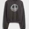 GAP × Disney Tim Burton'ın Noel Öncesi Kabusu Ağır Katlı Kurukafa Sweatshirt