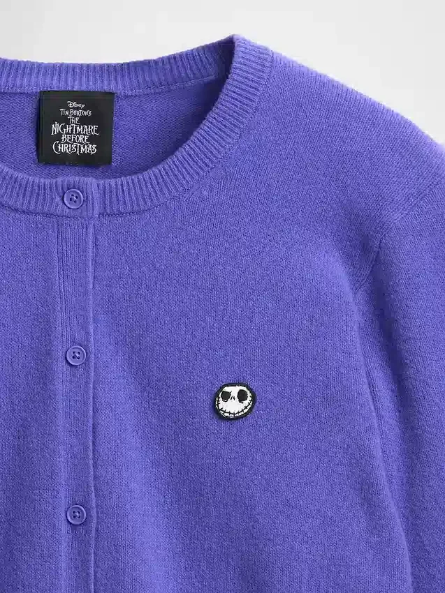 GAP × Disney Tim Burton'ın Noel Öncesi Kabusu CashSoft Kafatası Hırka