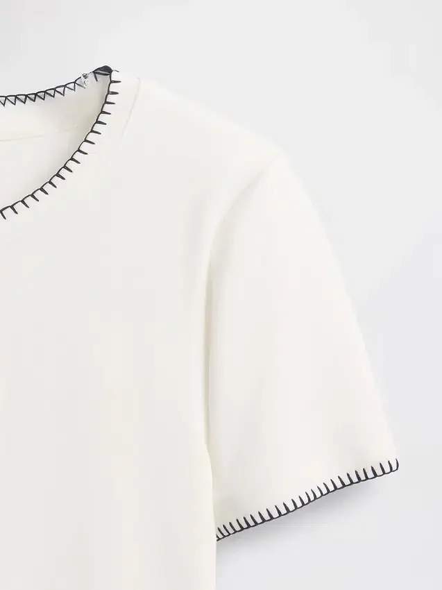 GAP × Disney Tim Burton'ın "The Nightmare Before Christmas" Modern Dar Kesim Tişört