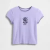Gap × Disney Tim Burton'ın The Nightmare Before Christmas Çocuk Küçültülmüş Grafik Tişört