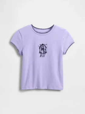 Gap × Disney Tim Burton’ın The Nightmare Before Christmas Çocuk Küçültülmüş Grafik Tişört