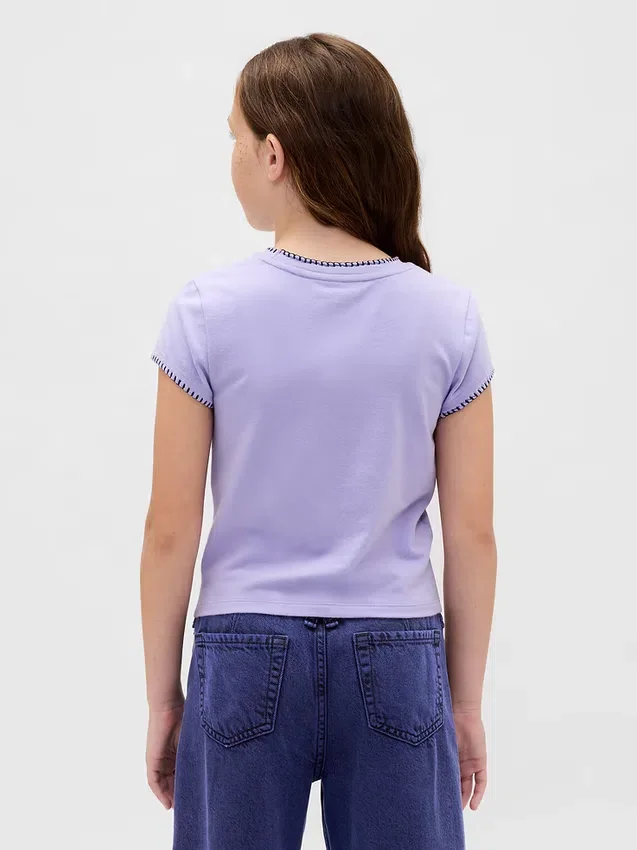 Gap × Disney Tim Burton'ın The Nightmare Before Christmas Çocuk Küçültülmüş Grafik Tişört