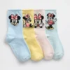 GAP × Disney Yürümeye Başlayan Çocuklar İçin Minnie Mouse Crew Çoraplar (4'lü Paket)