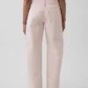 GAP × Hfr Düşük Bel Pembe Bol Barrel Jean'ler, Nicole Benefield Koleksiyonu