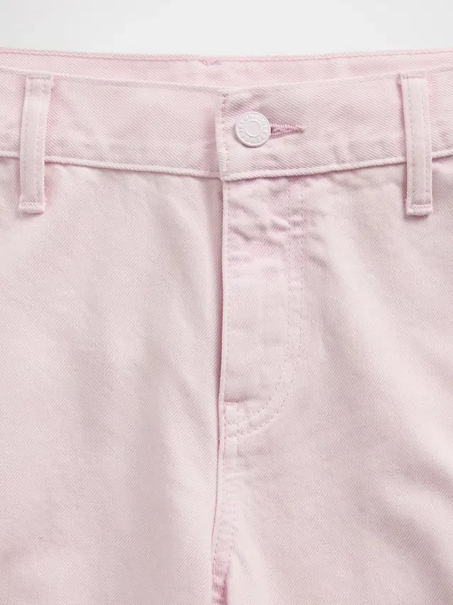 GAP × Hfr Düşük Bel Pembe Bol Barrel Jean'ler, Nicole Benefield Koleksiyonu
