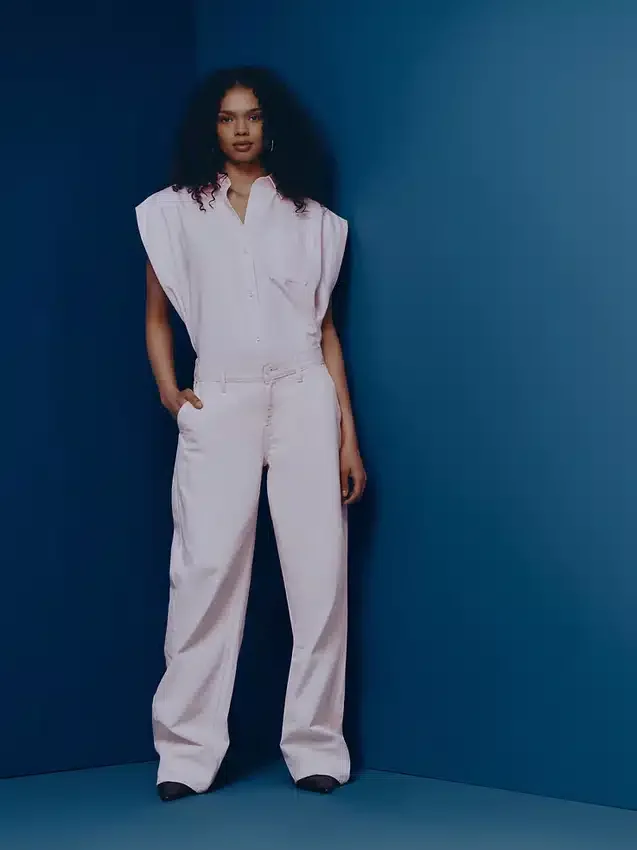 GAP × Hfr Düşük Bel Pembe Bol Barrel Jean'ler, Nicole Benefield Koleksiyonu