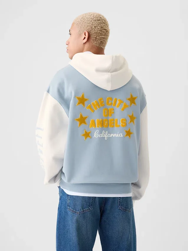 GAP Los Angeles Şehir Logolu Kapüşonlu Sweatshirt