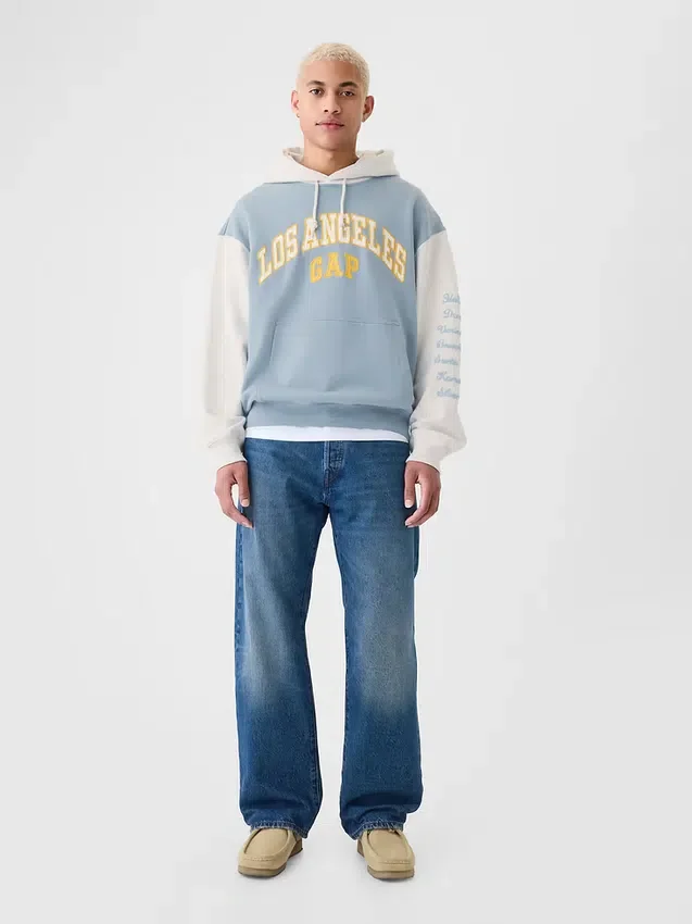 GAP Los Angeles Şehir Logolu Kapüşonlu Sweatshirt