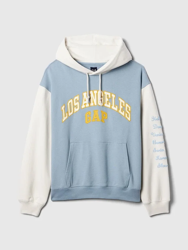 GAP Los Angeles Şehir Logolu Kapüşonlu Sweatshirt