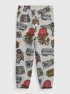 GAP × Rock the Bells Küçük Çocuk Grafik Desenli Jogger Pantolon