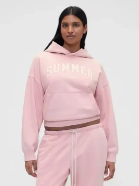 Gap × Summer Fridays Ağır Dokuma Oversized Logolu Kapüşonlu Sweatshirt