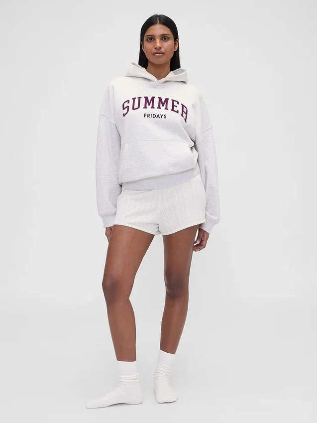 Gap × Summer Fridays Ağır Dokuma Oversized Logolu Kapüşonlu Sweatshirt