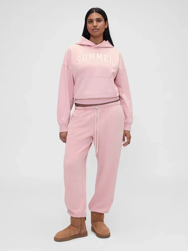 Gap × Summer Fridays Ağır Dokuma Oversized Logolu Kapüşonlu Sweatshirt