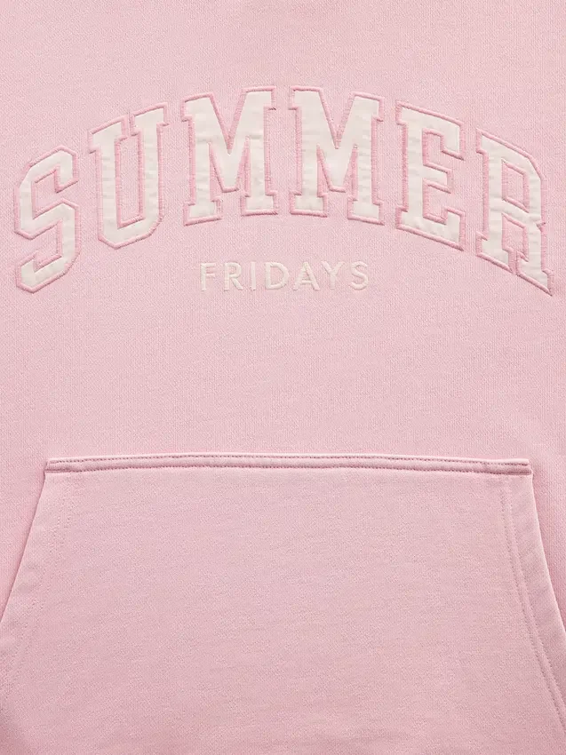 Gap × Summer Fridays Ağır Dokuma Oversized Logolu Kapüşonlu Sweatshirt