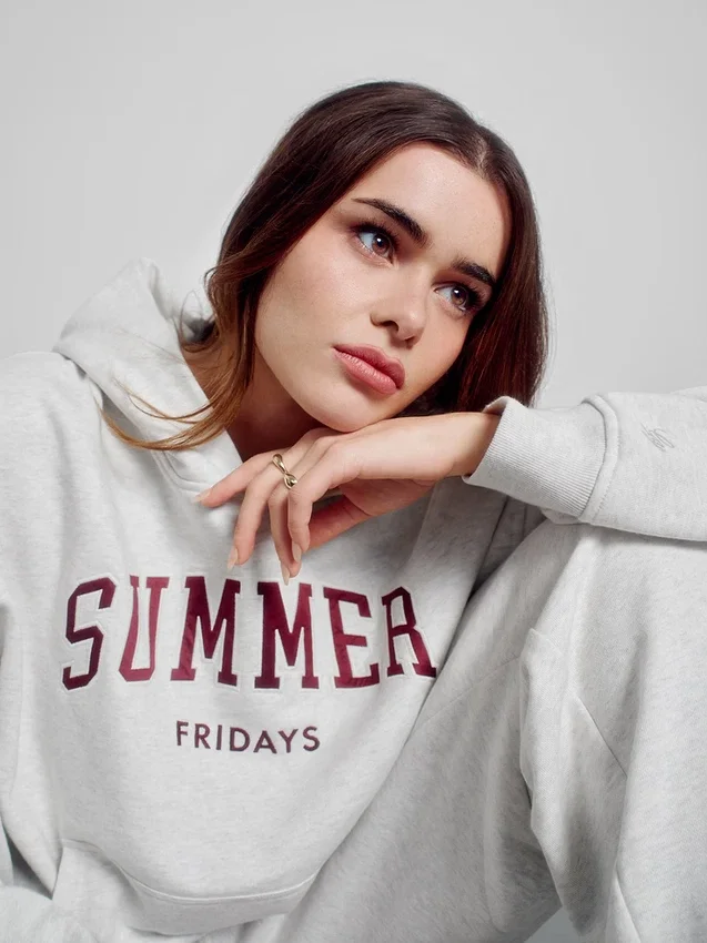 Gap × Summer Fridays Ağır Dokuma Oversized Logolu Kapüşonlu Sweatshirt