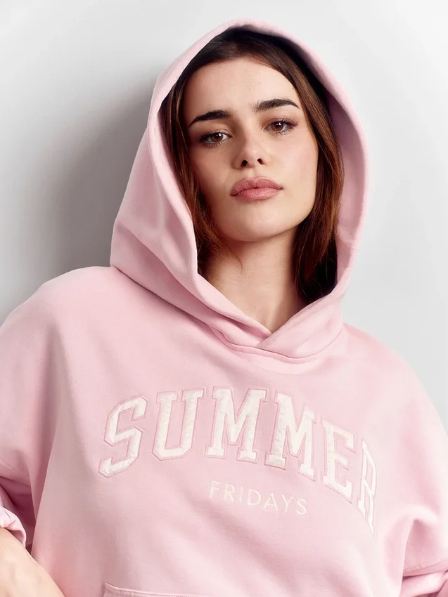 Gap × Summer Fridays Ağır Dokuma Oversized Logolu Kapüşonlu Sweatshirt