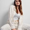 GAP × Summer Fridays Bol Kesim Flanel Noktalı Pijama Pantolonları