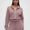 GAP × Summer Fridays CashSoft Waffle Kısa Kapüşonlu Sweatshirt