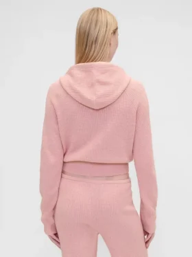 GAP × Summer Fridays CashSoft Waffle Kısa Kapüşonlu Sweatshirt
