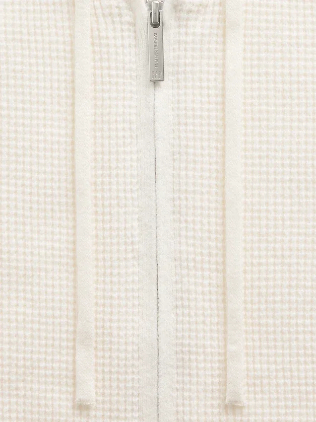 GAP × Summer Fridays CashSoft Waffle Kısa Kapüşonlu Sweatshirt