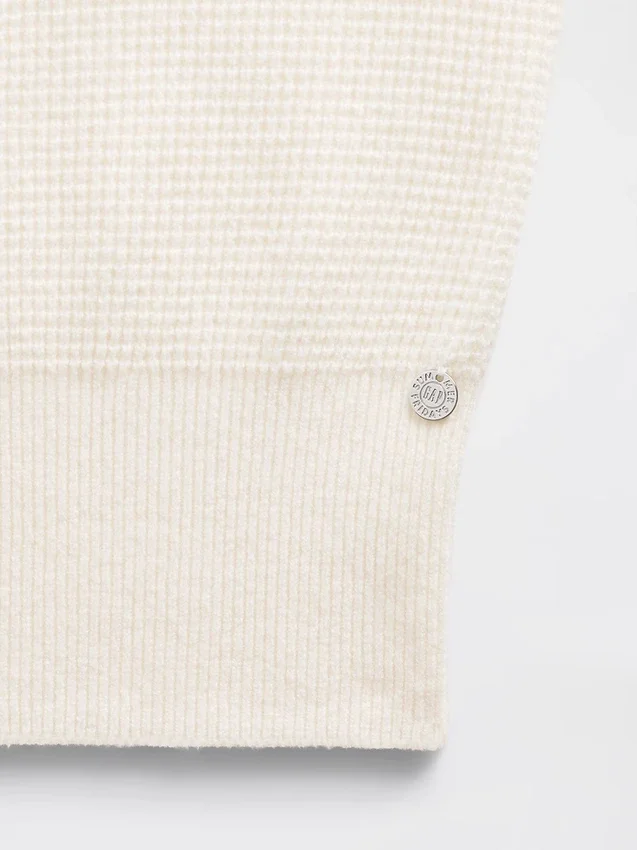 GAP × Summer Fridays CashSoft Waffle Kısa Kapüşonlu Sweatshirt