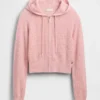GAP × Summer Fridays CashSoft Waffle Kısa Kapüşonlu Sweatshirt