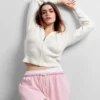 GAP × Summer Fridays CashSoft Waffle Kısa Kapüşonlu Sweatshirt