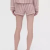GAP × Summer Fridays Flanel Çizgili Pijama Şortları