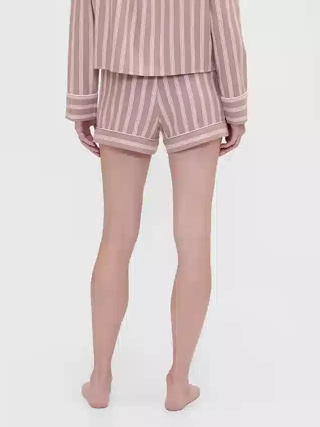 GAP × Summer Fridays Flanel Çizgili Pijama Şortları
